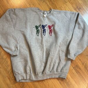 Lee Golf Sweatshirt Embroidered Vintage Mens XL Grey